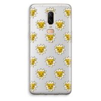 Leeuwenkoppen: OnePlus 6 Transparant Hoesje Leeuwenkoppen: OnePlus 6 Transparant Hoesje