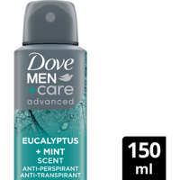 Dove Men+Care Advanced AntiTranspirant Deodorant Spray Eucalyptus + Mint 150 ml bij Jumbo