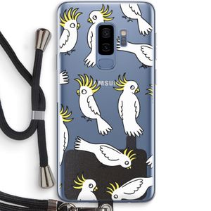Papegaai: Samsung Galaxy S9 Plus Transparant Hoesje met koord