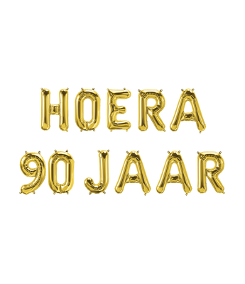 Folie ballon hoera 90 jaar