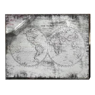 Wandspiegel Home ESPRIT Zwart Gouden Vintage 90 x 4 x 60 cm
