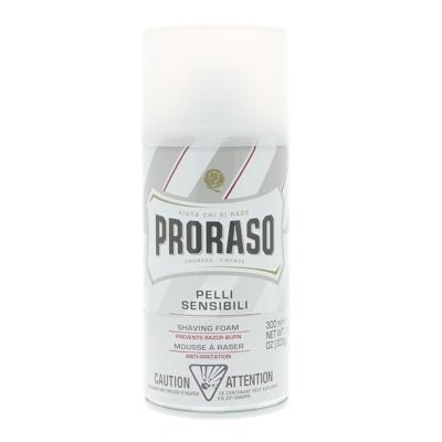 Proraso Mousse White Shaving Foam Sensitive 300ml | Voor Mannen Proraso Mousse White Shaving Foam Sensitive 300ml | Voor Mannen
