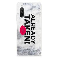 Sony Xperia 10 III | Siliconen hoesje | met naam Already Taken White
