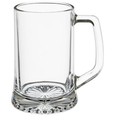 Secret de Gourmet Bierglazen - 4x stuks - bierpullen - handvat - 320 ml - 12 cm
