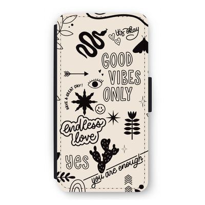 Good vibes: iPhone 12 Pro Flip Hoesje