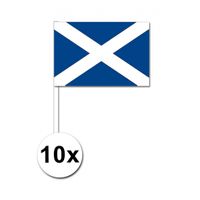 10 zwaaivlaggetjes Schotland 12 x 24 cm - thumbnail