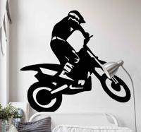 Sticker silhouette crossmotor - thumbnail