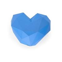 Battersea voerbal hart rubber blauw Battersea voerbal hart rubber blauw