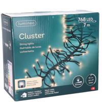 Lumineo Clusterverlichting - warm wit - 768 leds - 700 cm - kerstverlichting