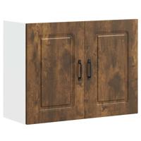 Keukenwandkast Kalmar bewerkt hout gerookt eikenkleurig