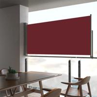 Tuinscherm uittrekbaar 60x300 cm rood