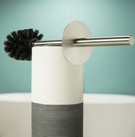 Sealskin Doppio Toiletborstel met houder Porselein Grijs 361840514 - thumbnail