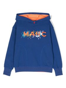 Marc Jacobs Kids hoodie en coton à logo brodé - Bleu