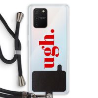 Ugh: Samsung Galaxy S10 Lite Transparant Hoesje met koord