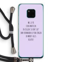 Relatief: Huawei Mate 20 Pro Transparant Hoesje met koord