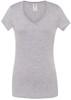 JHK 271 Ladies´ V-Neck Sicilia - Ash Melange - XL