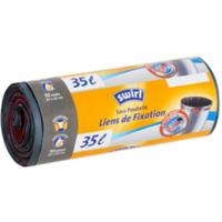 Swirl pedaalemmerzak met fixeerband 35l 10 stuks