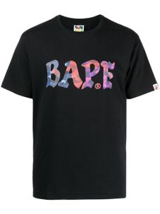 A BATHING APE® t-shirt en coton à logo imprimé - Noir