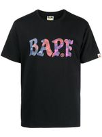 A BATHING APE® t-shirt en coton à logo imprimé - Noir - thumbnail