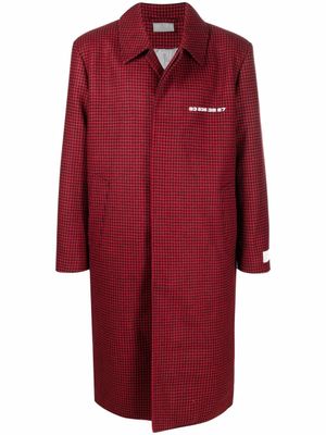 VTMNTS manteau à carreaux - Rouge