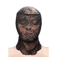 Ns Novelties - Fetish &. Fasion Lace Hood Mask Zwart