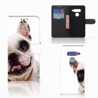 LG V40 Thinq Telefoonhoesje met Pasjes Franse Bulldog - thumbnail