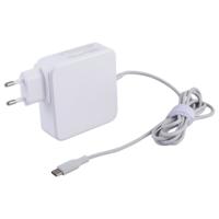 87W USB-C/type-C voedings adapter draagbare oplader met 1 8 m oplaadkabel EU-stekker (wit)