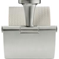 Duravit Starck T Toiletrolhouder - met klep - RVS geborsteld 0099407000