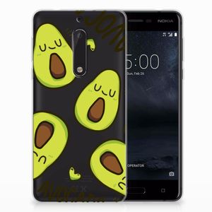 Nokia 5 Telefoonhoesje met Naam Avocado Singing