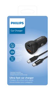 Philips DLP2521C/00 oplader voor mobiele apparatuur Mobiele telefoon, Smartphone Zwart Sigarettenaansteker, USB Auto