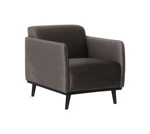 WOOOD Fauteuil 'Statement' Velvet, kleur Taupe