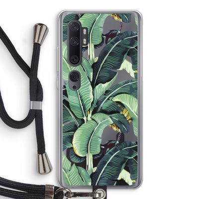Bananenbladeren: Xiaomi Mi Note 10 Pro Transparant Hoesje met koord
