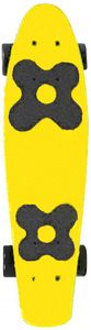 Choke Juicy Susi Yellow skateboard 57 cm polypropeen geel