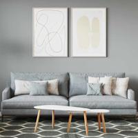 VidaXL Muurverf grijs 2,5 l wandprint