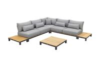 Suns Evora loungeset - 6-delig - Matt royal grey / Light antraciet