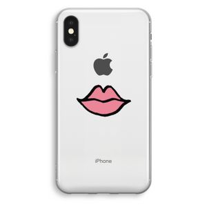 Kusje: iPhone XS Transparant Hoesje