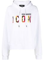 DSQUARED2 hoodie à logo imprimé - Blanc - thumbnail