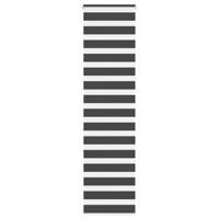 Zebra rolgordijn 60x200 cm stofbreedte zwart 55,9 cm