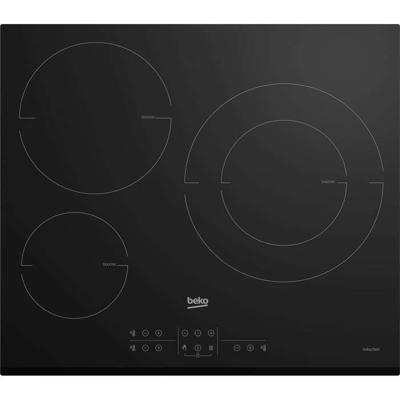 BEKO inductiekookplaat - 3 branders - 58x51 cm - HII63200MTB