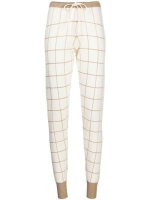 Madeleine Thompson pantalon de jogging Layla à carreaux - Tons neutres