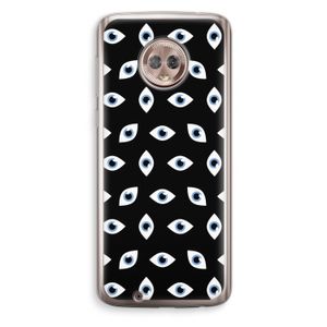 Eyes pattern: Motorola Moto G6 Transparant Hoesje