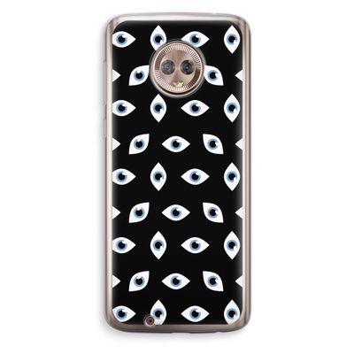 Eyes pattern: Motorola Moto G6 Transparant Hoesje
