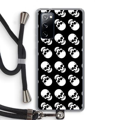 Musketon Skulls: Samsung Galaxy S20 FE / S20 FE 5G Transparant Hoesje met koord