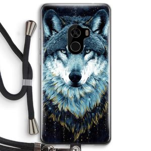 Darkness Wolf: Xiaomi Mi Mix 2 Transparant Hoesje met koord