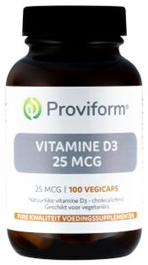 Proviform Vitamine D3 25mcg Vegicaps