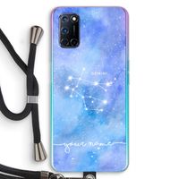 Sterrenbeeld - Licht: Oppo A52 Transparant Hoesje met koord