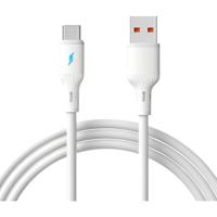 Akyga AK-USB-59 USB-C-kabel USB-A stekker, USB-C stekker 1 m Wit