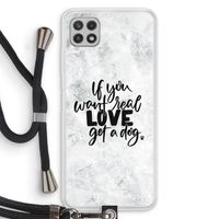 Partner in crime: Samsung Galaxy A22 4G Transparant Hoesje met koord
