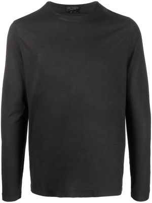 Dell'oglio chemise en coton à manches longues - Marron
