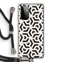 Crazy pattern: Samsung Galaxy A72 5G Transparant Hoesje met koord